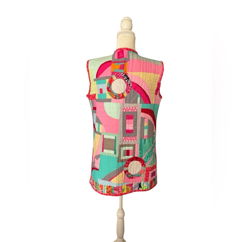 Colorful Patchwork Vest - Picture 2 of 10